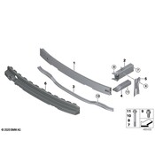BMW Deformation Element Front Bottom Right - Genuine BMW 51117296856