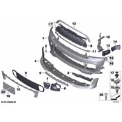 Mini Radiator Support Air Deflector - Genuine Mini 51117301992