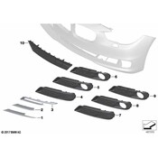 BMW Grille - Genuine BMW 51117331673