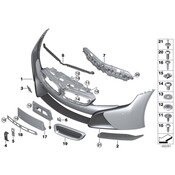 BMW Holder Number Plate Front (Us - Japan) - Genuine BMW 51117336193
