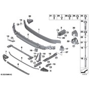 Mini Bumper Impact Bar Bracket - Genuine Mini 51117351523