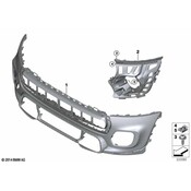 Mini Bumper Cover Support Rail - Genuine Mini 51117360742