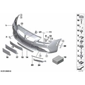 BMW Grille - Genuine BMW 51117362720