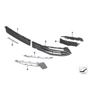 BMW Grille Molding - Genuine BMW 51117385283