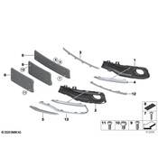 BMW Fog Light Trim - Genuine BMW 51117396887