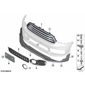 Mini Grille - Genuine Mini 51117422937