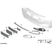 BMW Bumper Trim - Genuine BMW 51117432619