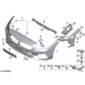 BMW License Plate Bracket - Genuine BMW 51117436895