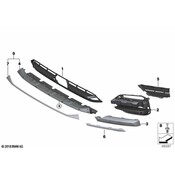 BMW Grille Molding - Genuine BMW 51117442493