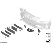 BMW Grille - Genuine BMW 51117450645