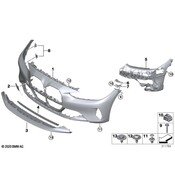 BMW Bumper Cover Reinforcement - Genuine BMW 51117451300