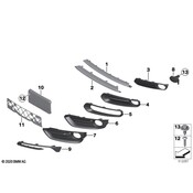 BMW Fog Light Cover - Genuine BMW 51117452290