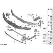 BMW Bumper Impact Bar Bracket - Genuine BMW 51117459887