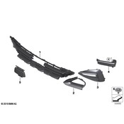 BMW Bumper Cover Spacer Panel - Genuine BMW 51117477772