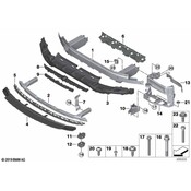BMW Bumper Impact Bar Brace - Genuine BMW 51117478184