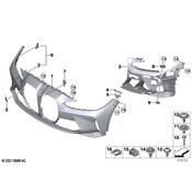 BMW Bumper Cover Support Rail Nut - Genuine BMW 51117886864