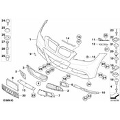 BMW Drill Hole Template Licence Plate Front (M) - Genuine BMW 51117891399