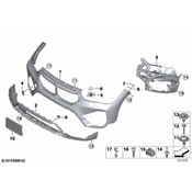 BMW Fog Light Bracket - Genuine BMW 51117954215