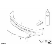 BMW Trim Strip Chrome Left - Genuine BMW 51117966295