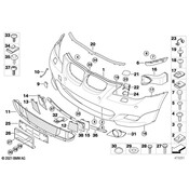 BMW Partially Open Grid Right (M) - Genuine BMW 51118042008