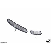 BMW Grille Air Inlet Right (M) - Genuine BMW 51118050506