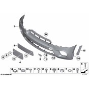 BMW Tow Hook Cover Set - Genuine BMW 51118050697