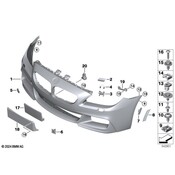 BMW Cover Towing Lug Front Primed (M) - Genuine BMW 51118052710