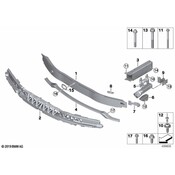 BMW Front Bumper High Impact Foam - Genuine BMW 51118054546