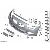 BMW Cover Towing Lug Front Primed (M) - Genuine BMW 51118055044