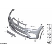 BMW Bumper Cover Bracket - Genuine BMW 51118056709
