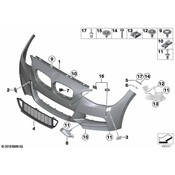 BMW Set Mounting Pdc-Pma Sensor Front (M) - Genuine BMW 51118063195