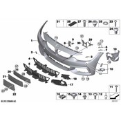 BMW Repair Kit Holder Bumper Front (M) - Genuine BMW 51118065982