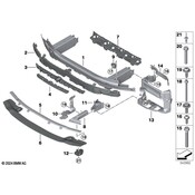 BMW Bumper Cover Support Rail - Genuine BMW 51118069481