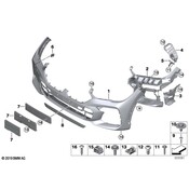 BMW Bumper Cover Support Rail - Genuine BMW 51118069948