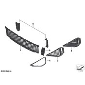 BMW Radiator Support Air Duct - Genuine BMW 51118070319