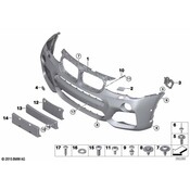 BMW Set Cover Dummy Cover Primed (M) - Genuine BMW 51118070696