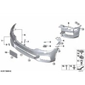 BMW Tow Eye Cap - Genuine BMW 51118072209