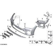 BMW Bumper Cover Support Rail - Genuine BMW 51118075352