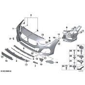 BMW License Plate Bracket - Genuine BMW 51118075486