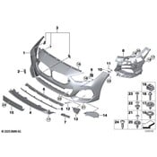 BMW Fog Light Trim - Genuine BMW 51118075494
