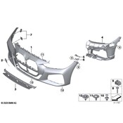 BMW Bumper Cover Reinforcement - Genuine BMW 51118076713