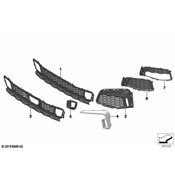 BMW Bumper Trim - Genuine BMW 51118077601