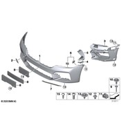 BMW Bumper Cover Support Rail - Genuine BMW 51118080583