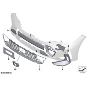 BMW Grille Molding - Genuine BMW 51118085467