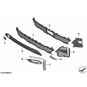 BMW Grille Molding - Genuine BMW 51118090088