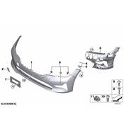BMW Parking Aid Sensor Bracket - Genuine BMW 51118496515