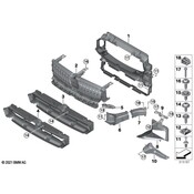 BMW Radiator Support Air Duct - Genuine BMW 51118497282