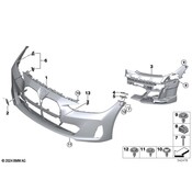 BMW Bumper Cover Support Rail - Genuine BMW 51118738584