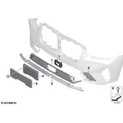 BMW Grille Molding - Genuine BMW 51119451144