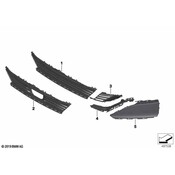 BMW Bumper Cover Spacer Panel - Genuine BMW 51119466577